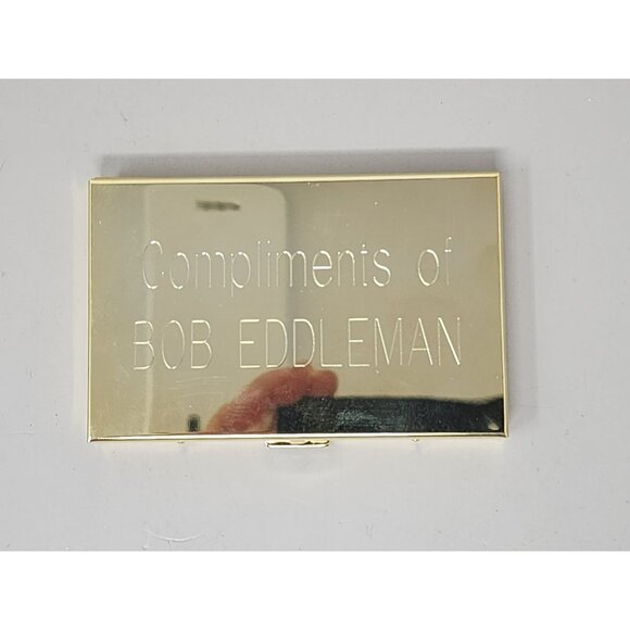 Vintage Concord Gold-Tone Business Card Holder & LCD Calculator‎ - Picture 2 of 10